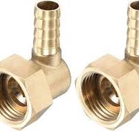 sourcing map Raccord Cannelé Tuyau Laiton Coude 10mm x G1/2 Connecteur  Tuyau Femelle à écrou Pivotant pour Eau Carburant Air Paquet de 2 :  Amazon.fr: ...