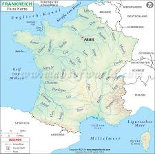 Die digitale landkarte frankreich erhält die postleitzahlenkarten, politische karten, regionen und topografische landkarten. Frankreich Fluss Karte
