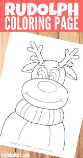 Arthur and the two worlds war: Rudolph The Reindeer Coloring Page Trail Of Colors