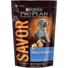 purina pro plan dry dog snack savor hearty rewards made with real chicken 6 ounce pouch pack of 1 you can click purina pro plan dog snacks dry dog food