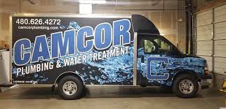 From matte wrapping, full body custom auto wraps to advertising graphics & lettering. Camcor Plumbing Box Truck Wraps Using 3m Reflective Vinyl In Mesa Az