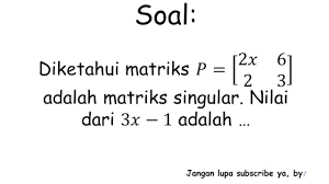 We did not find results for: Soal Matriks Singular Youtube