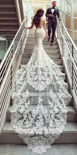 276 50 Romantic Tulle Floor Length Mermaid Wedding Dresses With Beadings Lace Appliques Wedding Dresses Lace Lace Weddings Dream Wedding Dresses