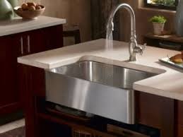 a selection stainless steel sinks and