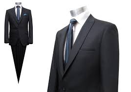 Mit einem modischen hochzeitsanzug können sie sich problemlos neben einer strahlenden braut sehen lassen. Herren Anzug Mit Weste Modern Schwarz Herrenausstatter Koln