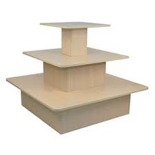 Maple 3 Tier Square Display Tables T Sq M Firefly Solutions Retail Display Diy Furniture Redo Store Decor