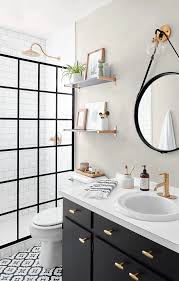 Here are a few tips for bathroom design and remodelling ideas on a budget. This Small Bath Makeover Blends Budget Friendly Diys And High End Finishes Diy Bathroom Remodel Small Bathroom Makeover Bathroom Interior Design