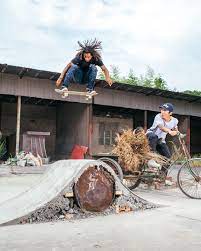 Chrispfanner And Cyres Wang Build A Diy Skate Spot In China This Is Off The Wall Skate Ramp Skateboard Park Diy Skatepark