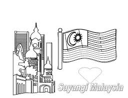 Download 13 royalty free jalur gemilang vector images. Lukisan Gambar Bendera Malaysia Hitam Putih Cikimm Com