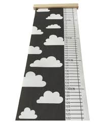 Nordic Children Height Ruler Canvas Hanging Growth Chart