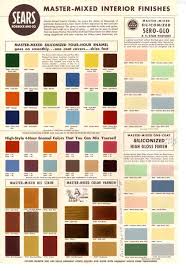1950s And 60s Paint Colors From Sears Classic Harmony