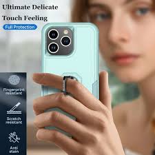 Phone Case for iPhone 15,15 Pro,15 Plus,15 Pro Max Case,Heavy Duty  Shockproof Full Body Phone Cover Built in 360°Rotatable Ring Holder  Magnetic Kickstand for Apple iPhone 15 Pro 6.1 , 2023 Green