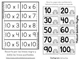 Tablas De Multiplicar Manipulativo Para Recortar 11 Tablas De Multiplicar Aprender Las Tablas De Multiplicar Y Hojas De Trabajo De Matematicas