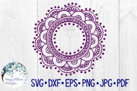 Ai, eps, pdf, svg, jpg, png archive size: Mandala Circle Graphic By Wispywillowdesigns Monogram Border Free Svg Mandala Monograms