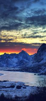 Ml18 Snow Lake Blue Night Mountain Cold Via Http Iphonexpapers Com Wallpapers For Iphone X Snow Lake Iphone 6 Wallpaper Pikachu Wallpaper