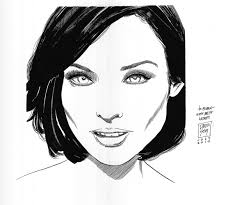 Glamourpuss drawing by Dave Sim, in Brian Coppola's Dave Sim: Ephemera  Comic Art Gallery Room