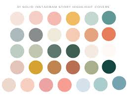 31 Solid Instagram Highlight Cover Highlight Cover Social Etsy Color Schemes Colour Palettes Color Palette Design Color Swatches