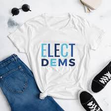 Democrats Elect Dems Shirt 2020 Democratic Party Election Etsy In 2020 Womens Shirts Funny Shirts Women Organic Cotton Shirt