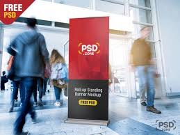 Free Roll Up Standing Banner Mockup Mockup Free Psd Roll Up Mockup