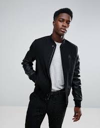 Get This Stradivarius S Leather Jacket Now Click For More Details Worldwide Shipping Stradivarius Bomber Ja Diesel Clothing Bomber Jacket Leather Jacket Men