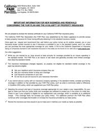 It's not a discount program for insurance. Fillable Online Form Entitled California Fair Plan Association Fax Email Print Pdffiller