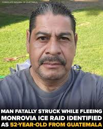 🚨 Man who fled a federal immigration raid in Monrovia was fatally struck  by an SUV