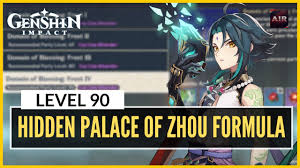 Genshin Impact Hidden Palace Of Zhou Formula Level 90 Guide F2p With No 5 Star Heroes Youtube