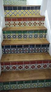 Mexican Tiled Stairs At Blue Agave Mexican Grill Norwich Uk Tiled Staircase Blue Agave Stairs