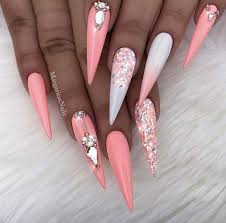 The thing is that this may not be the most practical shape but certainly the edgiest and the most daring. Short Long Stiletto Nails Glitter Stiletto Nail Art Ideas Classy Stiletto Nail Designs Matte Nail Ar Nail Designs Glitter Stiletto Nails Designs Ombre Nails
