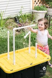 Diy Water Table With Fountains And Sprayers Kids Water Table Diy Water Backyard Splash Pad