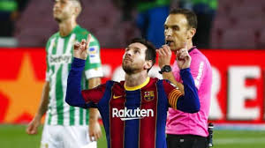 After the win, barcelona stays 3 points behind la liga leaders real madrid with 49 points off 23 matches. La Liga Lionel Messi Comes Off Bench To Score 2 In Barcelona S 5 2 Win Against Real Betis Football News India Tv