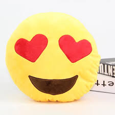 A yellow face smiling with open hands, as if giving a hug. Knuffel Decoratieve Bed Kussens Emoji Hart Oog Smiley Emoticon Ronde Kussen H0821f6 Cushion Seat Cushion Kitcushion Cup Aliexpress
