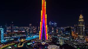 The burj khalifa is twice the height of new york's empire state building and three times as tall as the eiffel tower in paris. Burj Khalifa Launches Competition To Display Artists Work On World S Tallest Tower The National
