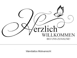 Bei betterplace haben wir das portal zusammen für flüchtlinge ins leben gerufen. Wandtattoo Herzlich Willkommen Bei Uns Zuhause Wandtattoos De