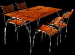 Top sellers most popular price low to high price high to low top rated. Metal Frame With Wood Top Dining Table And Chair 3d Dwg Model For Autocad Designs Cad