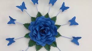 Wall design paper craft flowers for wall decoration. Paper Flower Wall Hanging Paper Rose Flower Craft Paper Rose Wall Craft Video Dailymotion