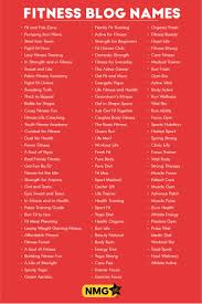 Fitness Blog Names Fitness Blog Name Generator Blog Names Fitness Blog Physical Therapy Quotes