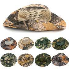 Bucket Hat Hunting Fishing Outdoor Cap Wide Brim Military Unisex Sun Camo Camouflage Hat Fishing Bucket Hat Fishing Hat