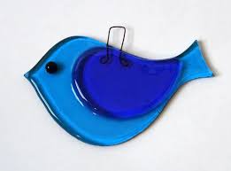 Spass Verschmolzen Glas Vogel Haus Pflanze Geht Garten Ornament Glasmalerei Kunst Schmelzglas Glaskugel