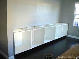 Kitchen cabinet bases from ikea. Ikea Diy Built In Hack Using Ikea Cabinets And Shelves Ikea Wall Cabinets Ikea Kitchen Units Ikea Built In