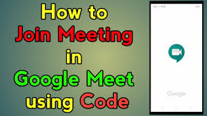 Like many online meeting tools, the key to joining a google meet meeting is the link to the meeting. How To Join Meeting In Google Meet Using Code Youtube
