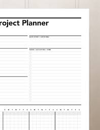 Project Planner Gantt Chart Productivity Planner Work