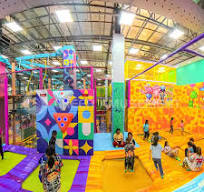 Customizable Size Indoor Trampoline Parks Design by Cheer Amusement PP  Material