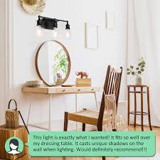 Of course all fittings are unused, and have been thoroughly cleaned, then sealed with a clear coat. Buy 3 Light Vanity Light Fixture Industrial Wall Sconce Lighting Black Farmhouse Bathroom Vanity Wall Lights E26 Base Vintage Metal Indoor Wall Lamp For Mirror Cabinet Kitchen Bedroom Hallway Online In Vietnam B08r6q5d6d