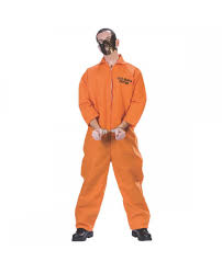 Hannibal Lecter Orange Jumpsuit And Mask Adult Costume