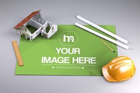 House Construction Plan 3d Mockup Mediamodifier Online Mockup Generator House Construction Plan Home Construction Small House Construction