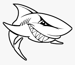 Great white shark is a fish that inhabits temperate and coastal waters. Transparent Small Fish Png White Shark Black And White Png Png Download Kindpng