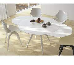 Elan Metallo Round Extending Dining Table Dining Room Table Set Dining Table Round Dining Room