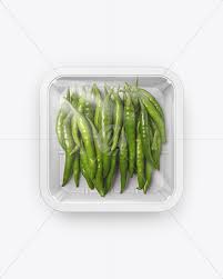 Plastic Tray With Green Chili Peppers Mockup In Tray Platter Mockups On Yellow Images Object Mockups