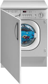 Изображение apt size washer dryer. Teka Lsi 1260 S Integrated Washer Dryer With Digital Display Apartment Size Washer Dryer Washing Machine In Kitchen